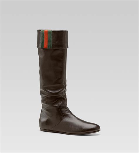 gucci flat boots|Women's Gucci Designer Boots .